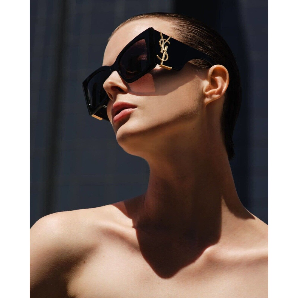 Saint Laurent SL M119 BLAZE 002 Havana Gold YSL LOGO AUTHENTIC Sunglasses - Picture 5 of 9